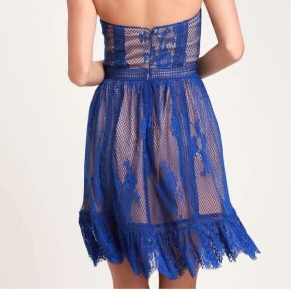 Lulu's Ryse the Label Lace Strapless Mini Dress - Picture 7 of 10